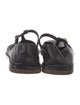 The Row Leather Mary Jane Flats