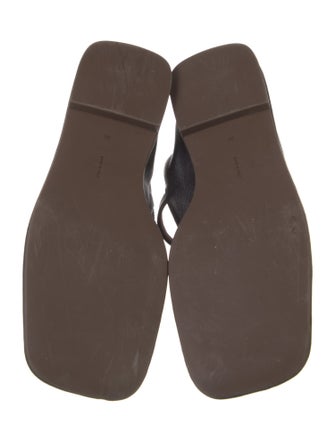 The Row Leather Mary Jane Flats