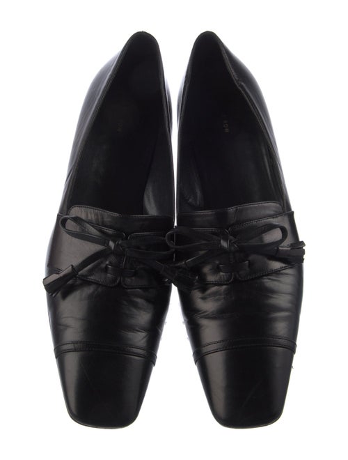 The Row Leather Bow Accents Pumps