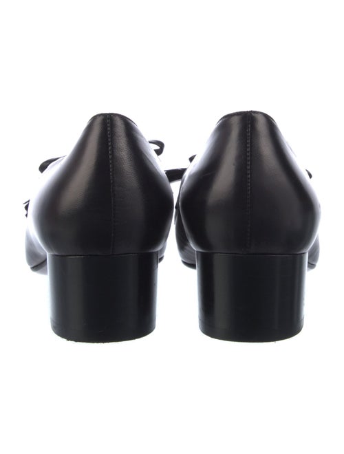 The Row Leather Bow Accents Pumps