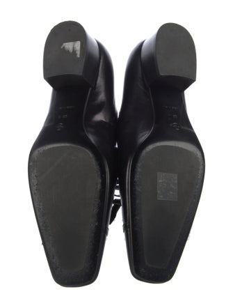 The Row Leather Bow Accents Pumps