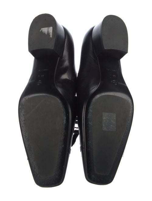 The Row Leather Bow Accents Pumps