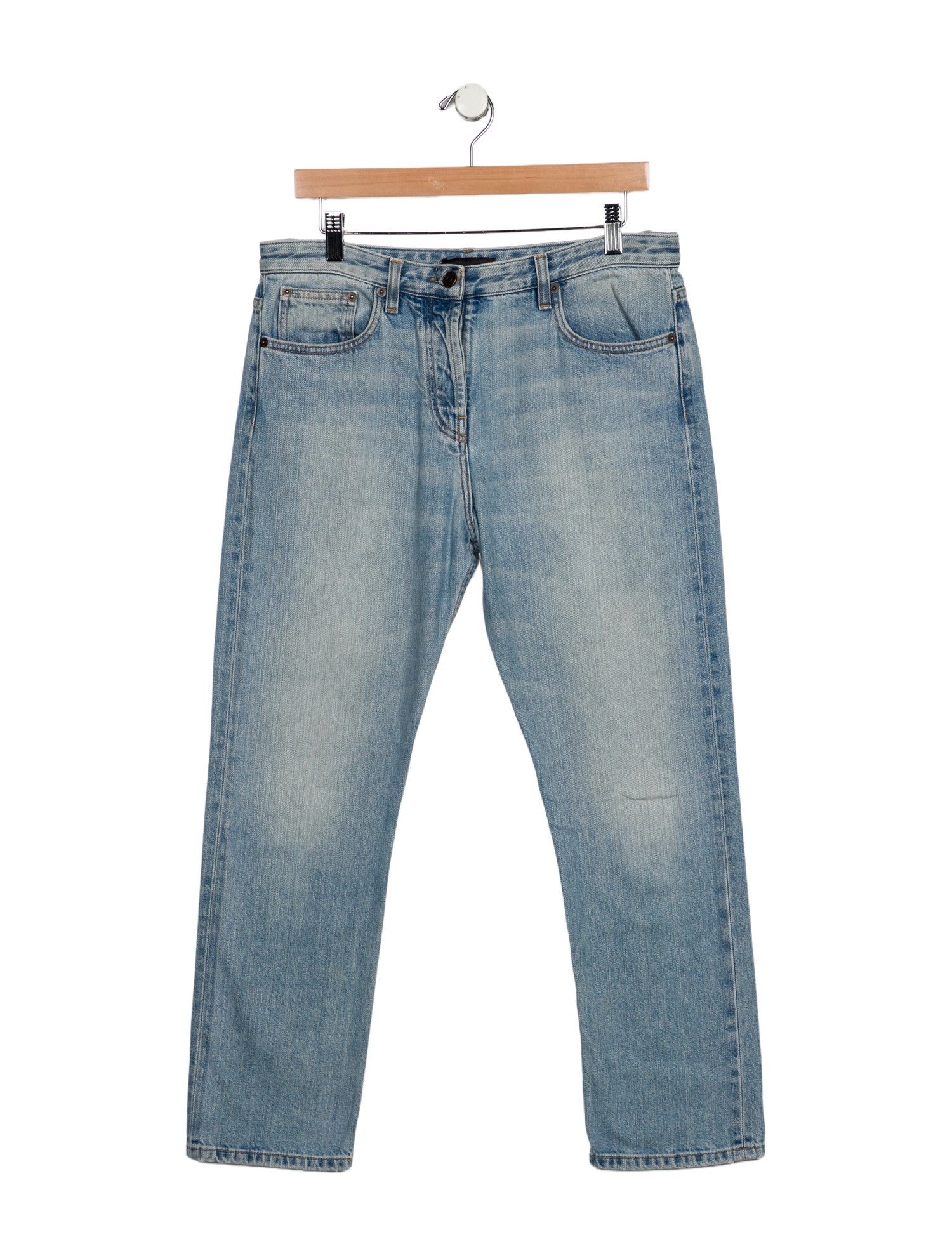 The Row High-Rise Straight Leg Jeans