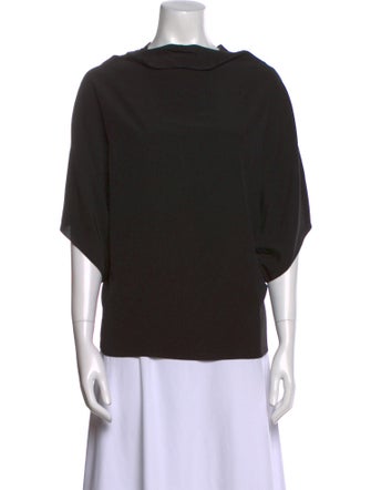 The Row Silk Cowl Neck Sweatshirt