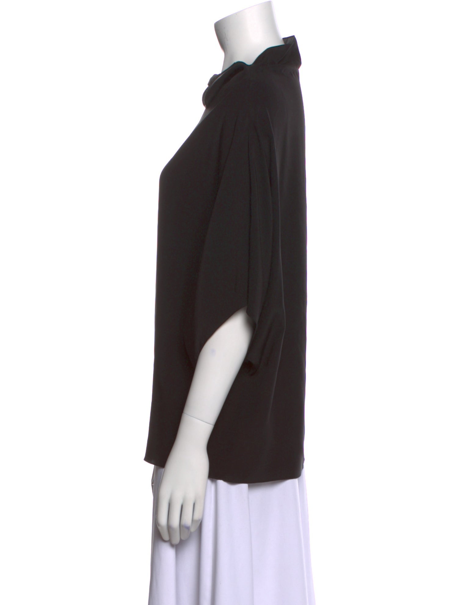 The Row Silk Cowl Neck Sweatshirt