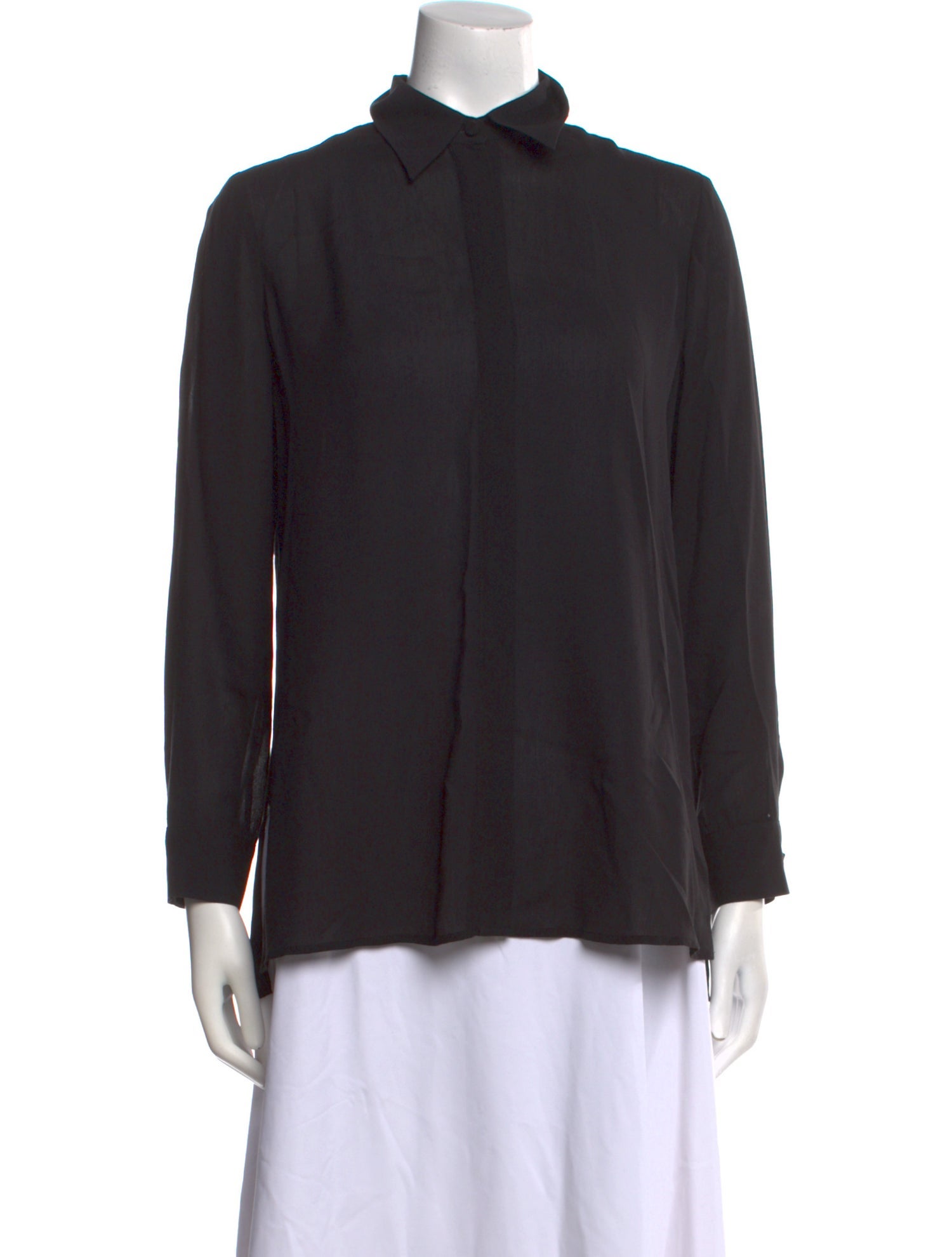 The Row Silk Mock Neck Sweatshirt