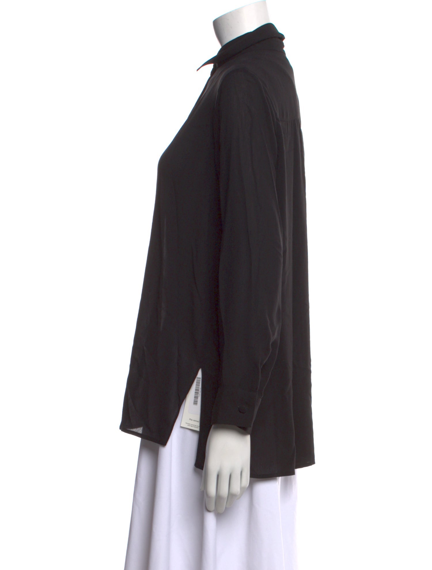 The Row Silk Mock Neck Sweatshirt