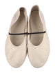 The Row Leather Mary Jane Flats