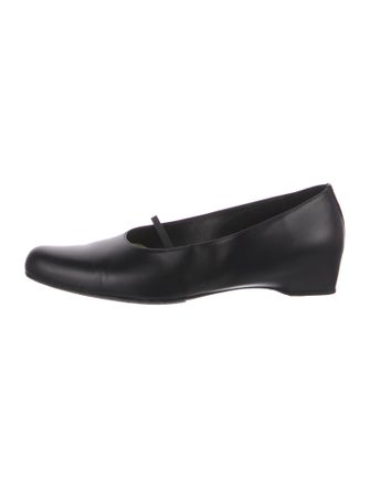 The Row Marion Leather Mary Jane Flats