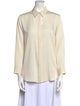 The Row Silk Long Sleeve Button-Up Top