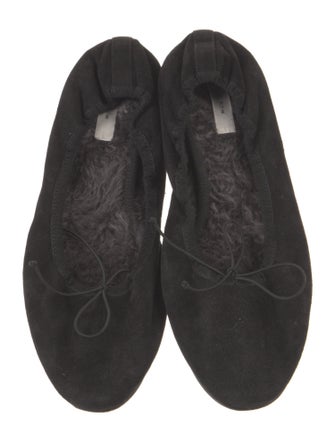 The Row Awar Shearling Ballet Flats
