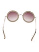 The Row Round Gradient Sunglasses
