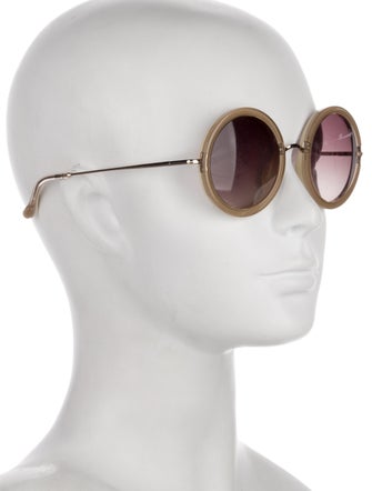 The Row Round Gradient Sunglasses