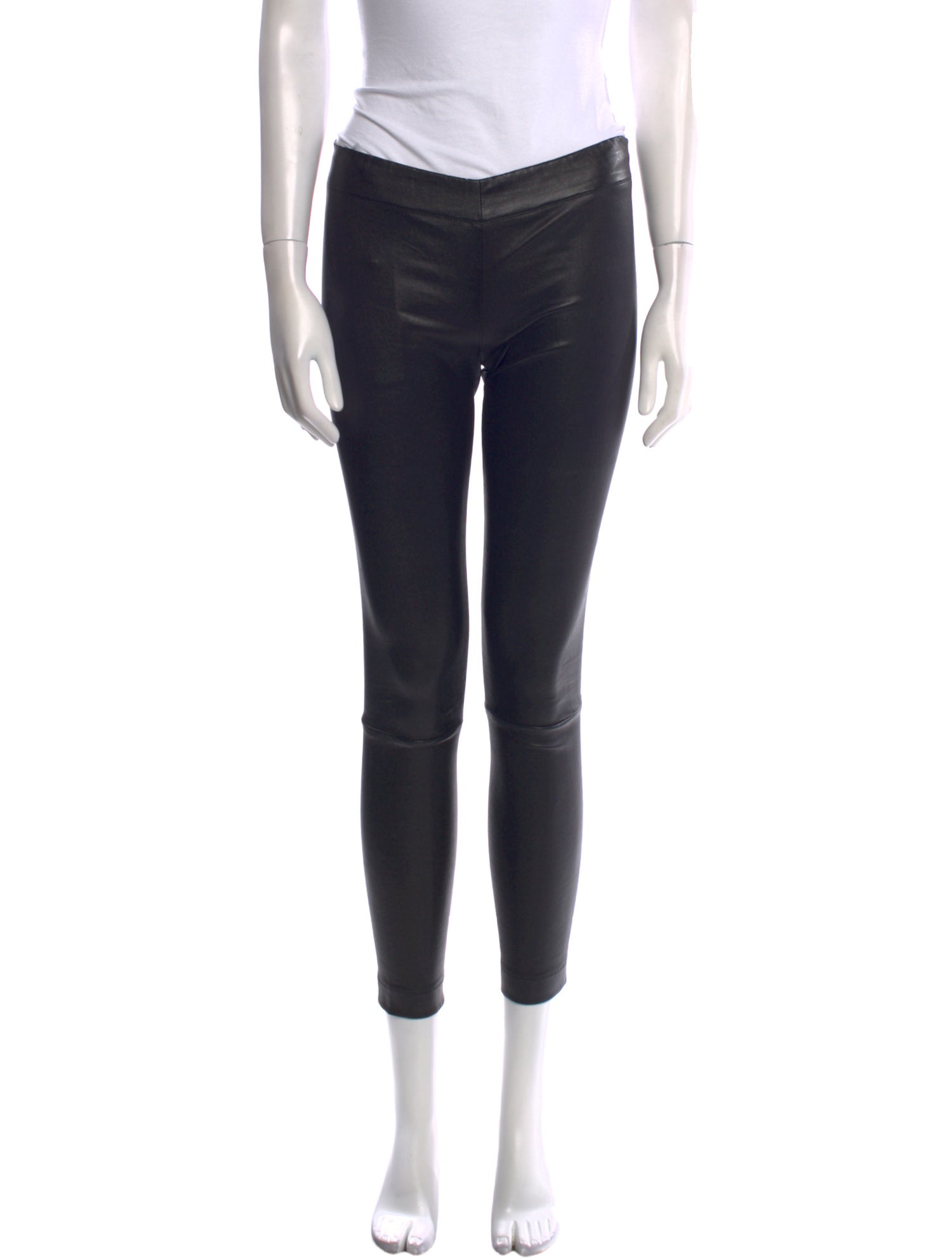 The Row Leather Skinny Leg Pants