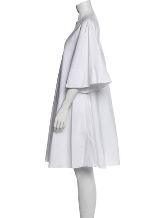 The Row V-Neck Knee-Length Dress