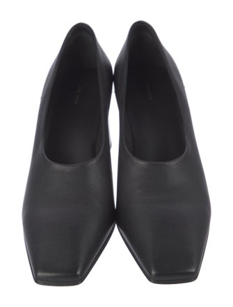 The Row Square loafer pump Leather Pumps
