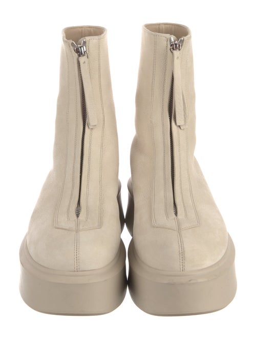 The Row Zipped 1 Nubuck Lace-Up Boots