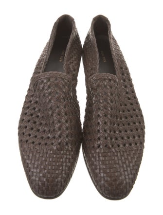 The Row Davis Leather Loafers