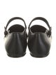 The Row Leather Mary Jane Flats