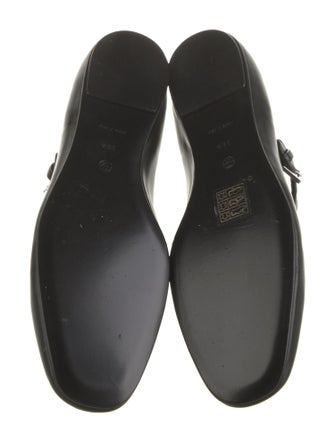 The Row Leather Mary Jane Flats