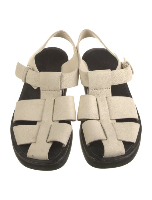 The Row Fisherman Leather Slingback Sandals