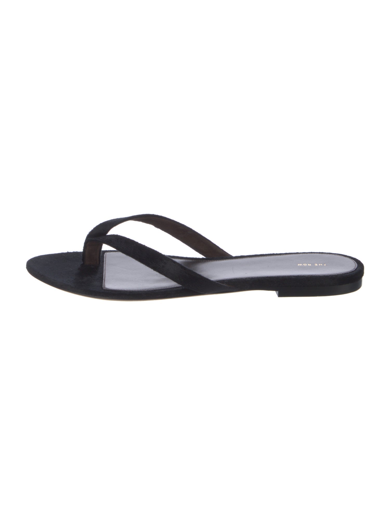 The Row Sacha Leather Flip Flops