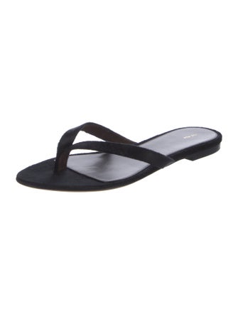 The Row Sacha Leather Flip Flops