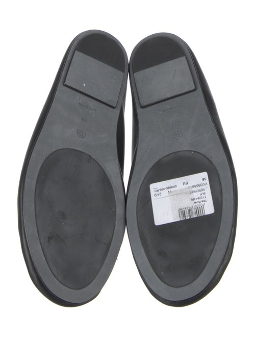 The Row Leather Mary Jane Flats