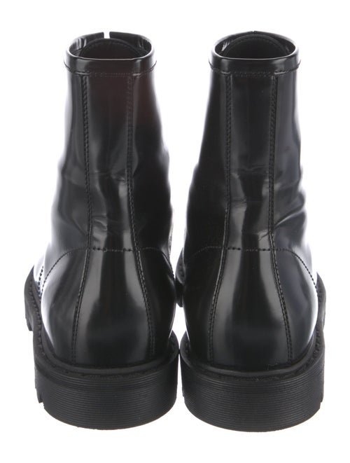 The Row Patent Leather Combat Boots