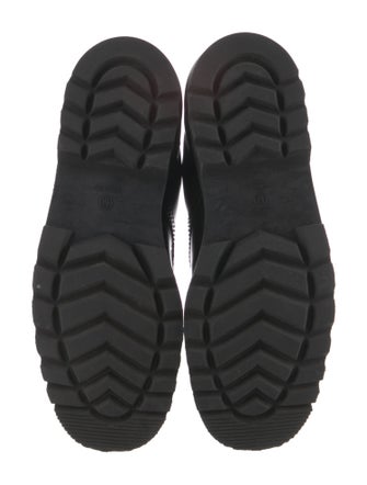 The Row Patent Leather Combat Boots