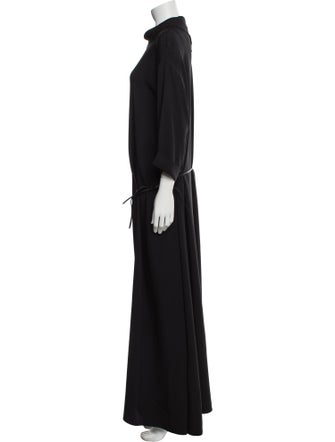 The Row Mock Neck Long Dress