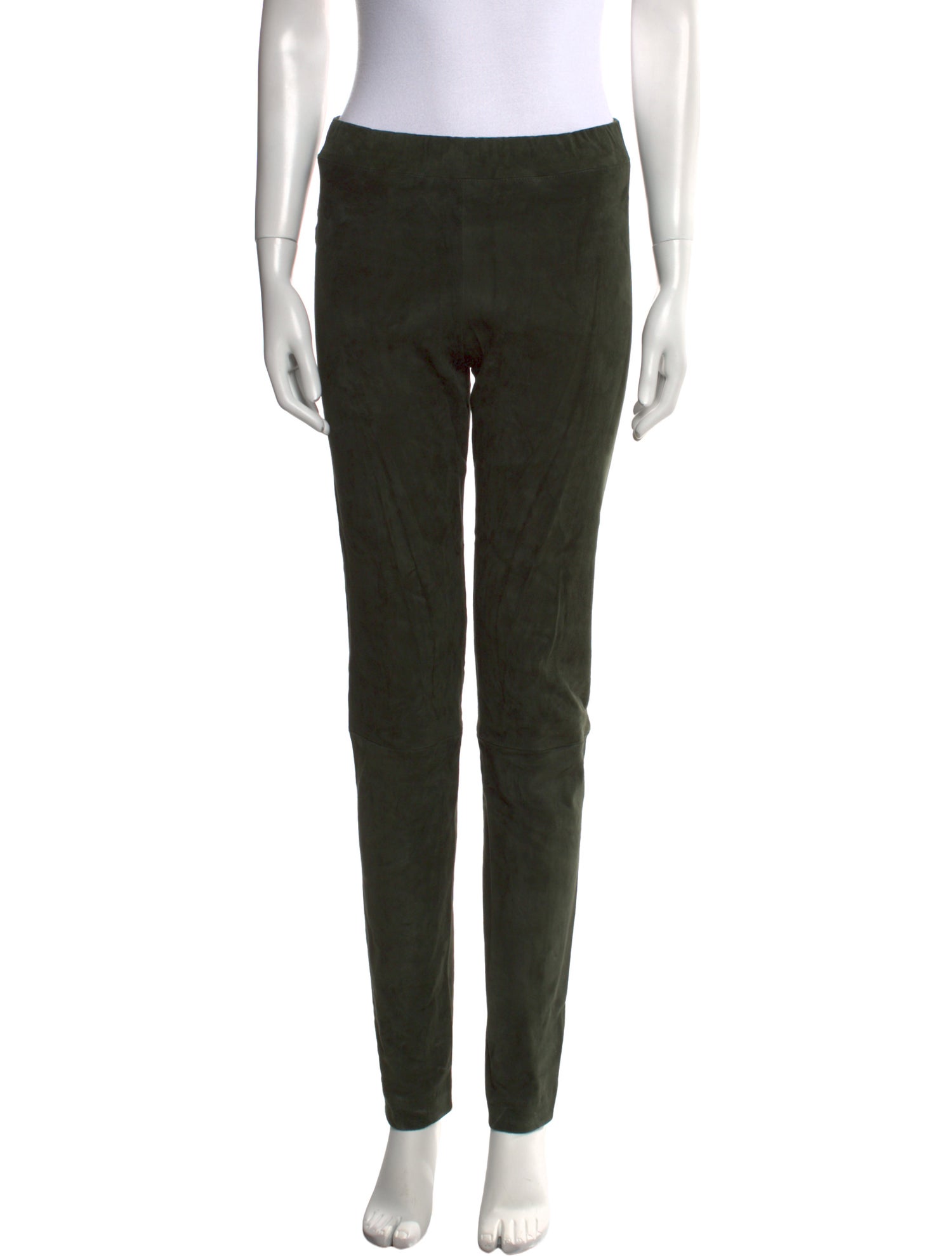 The Row Suede Skinny Leg Pants