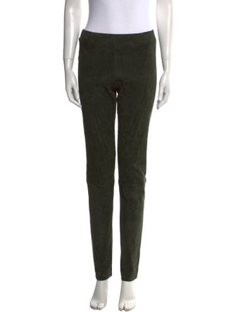 The Row Suede Skinny Leg Pants