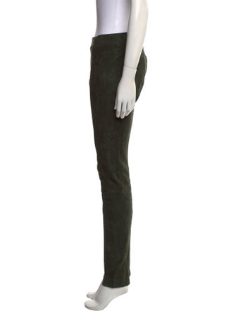 The Row Suede Skinny Leg Pants