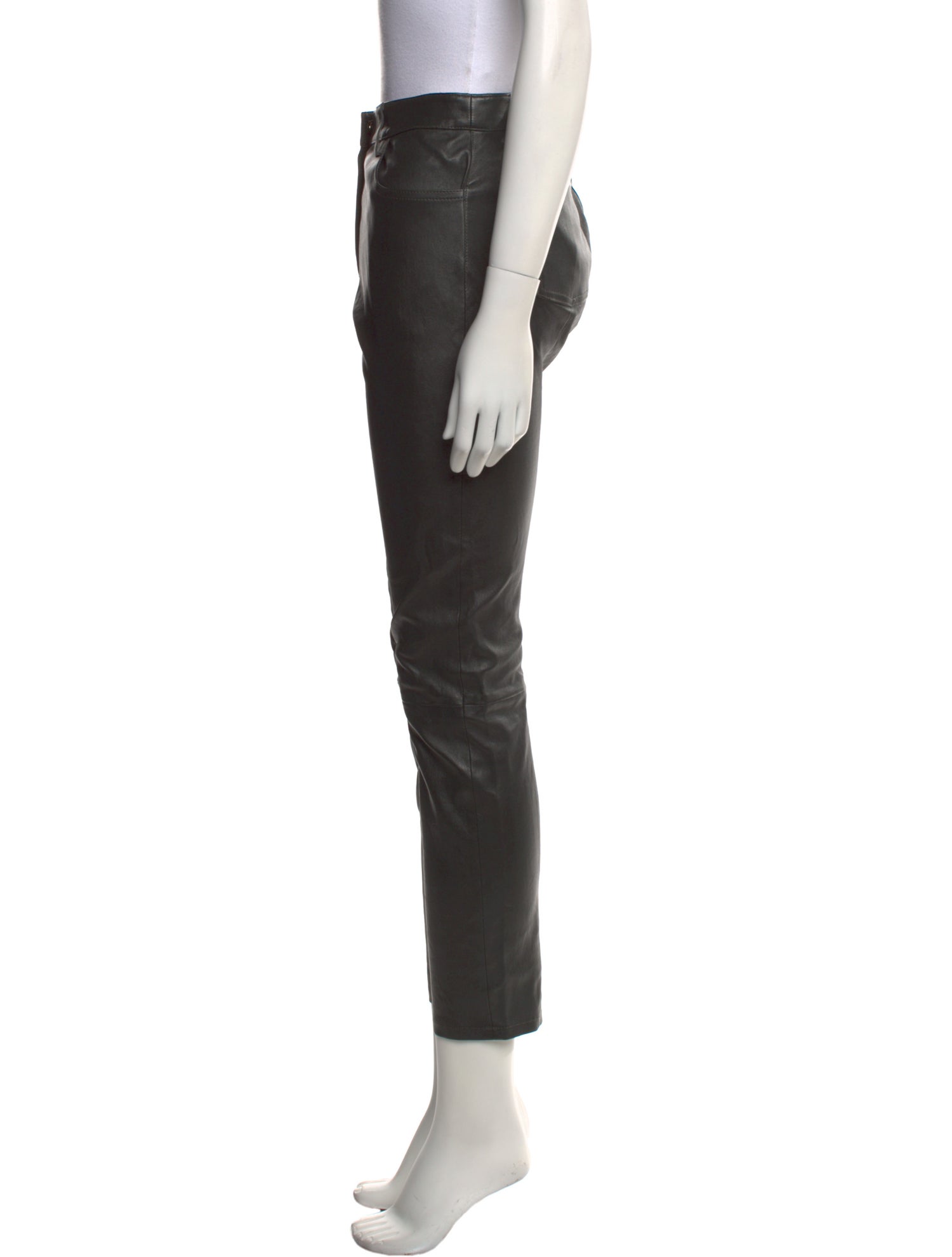 The Row Leather Skinny Leg Pants