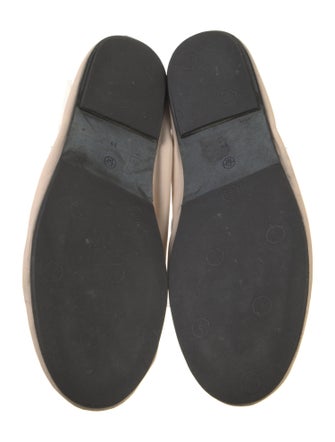 The Row Elastic Leather Mary Jane Flats