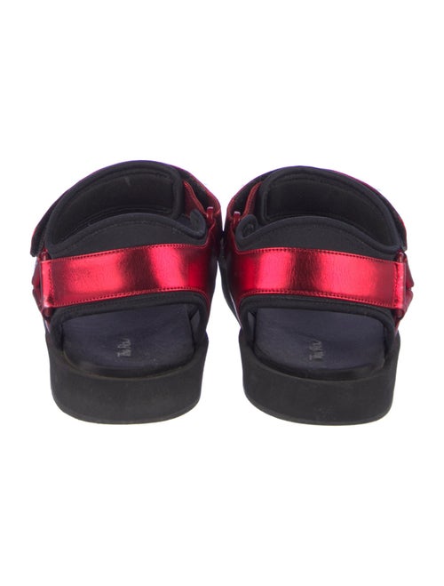 The Row Hook-and-Loop Leather Sandals