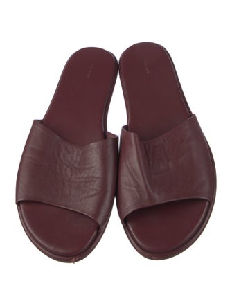 The Row Canal Leather Slides