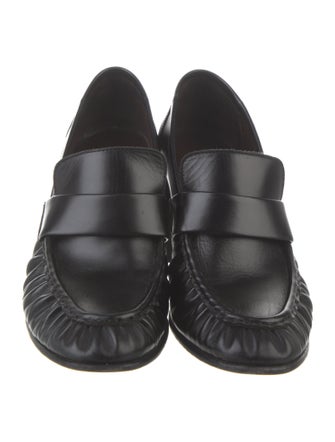 The Row Loafer Leather Pumps