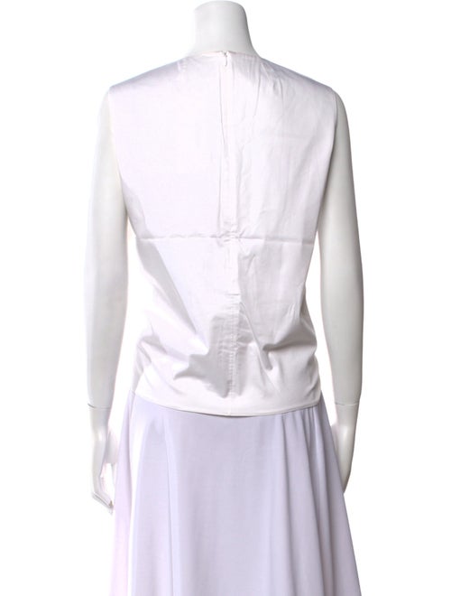 The Row Crew Neck Sleeveless Crop Top