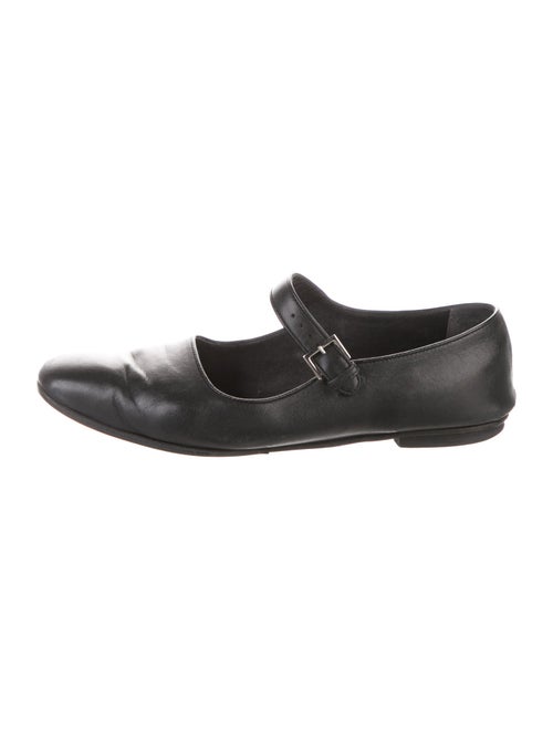 The Row Ava Leather Mary Jane Flats