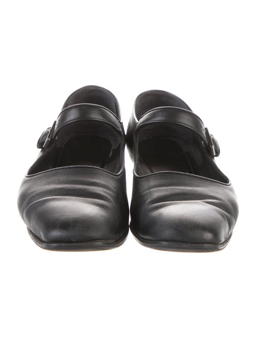 The Row Ava Leather Mary Jane Flats
