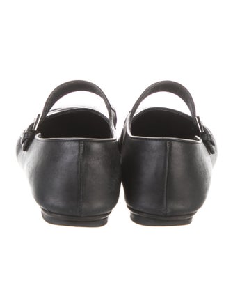 The Row Ava Leather Mary Jane Flats