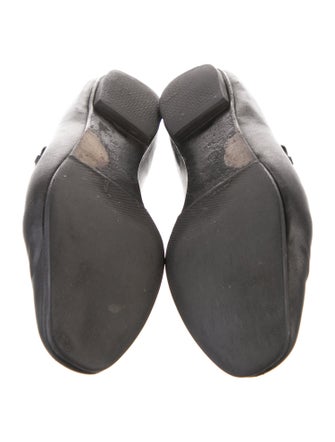 The Row Ava Leather Mary Jane Flats