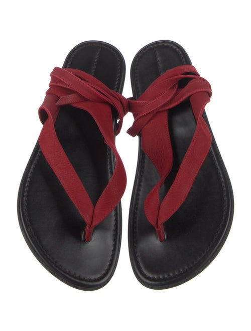 The Row Beach Suede Gladiator Sandals