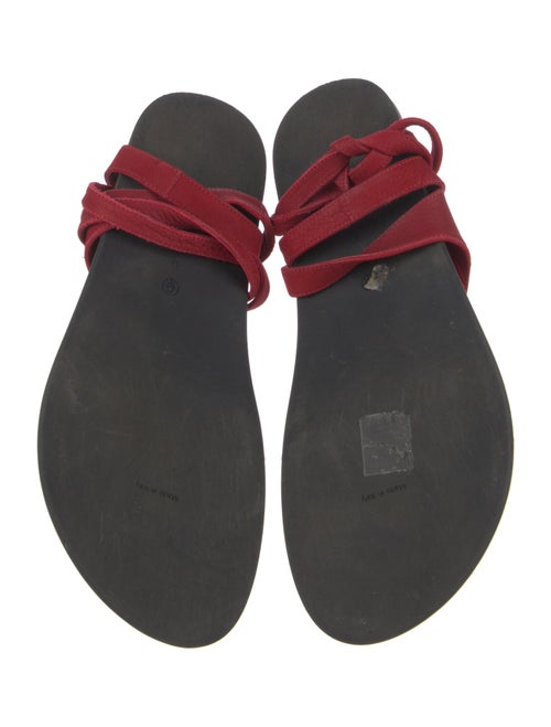 The Row Beach Suede Gladiator Sandals