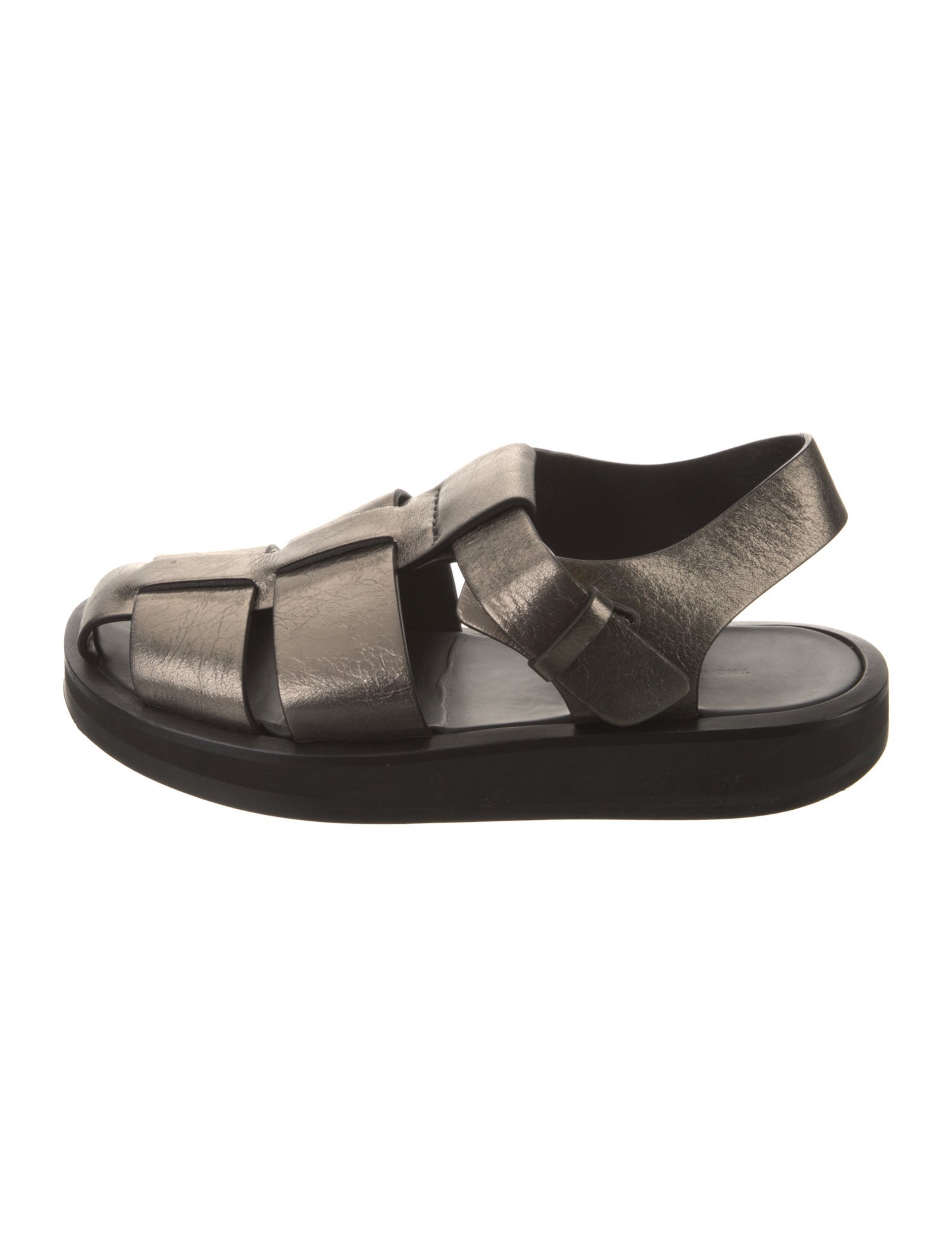 The Row Fisherman Leather Slingback Sandals