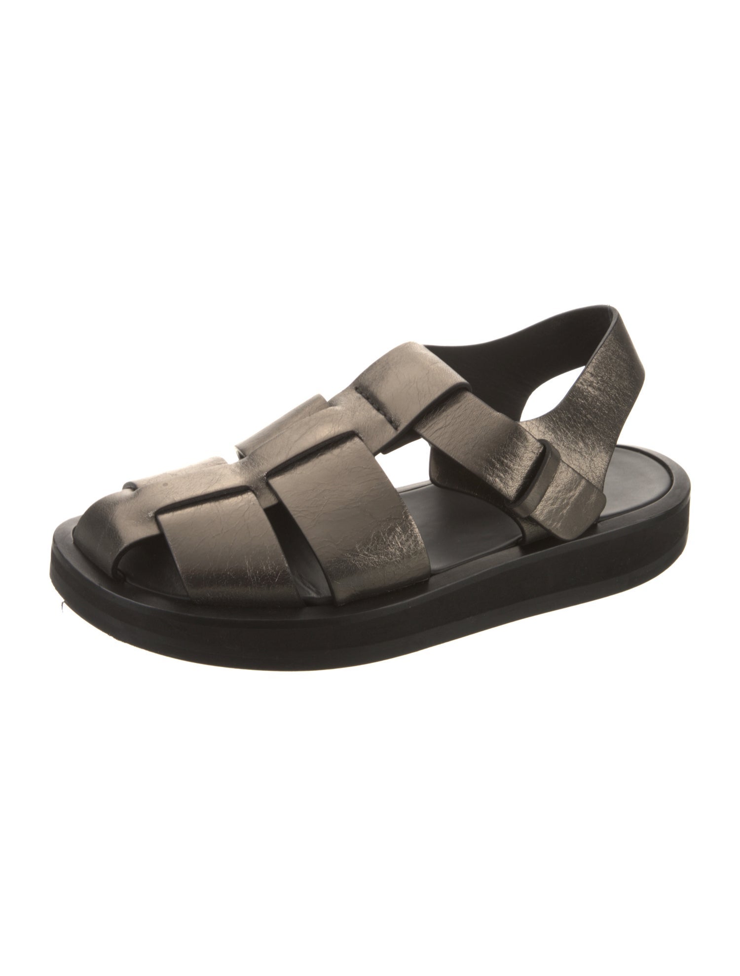 The Row Fisherman Leather Slingback Sandals