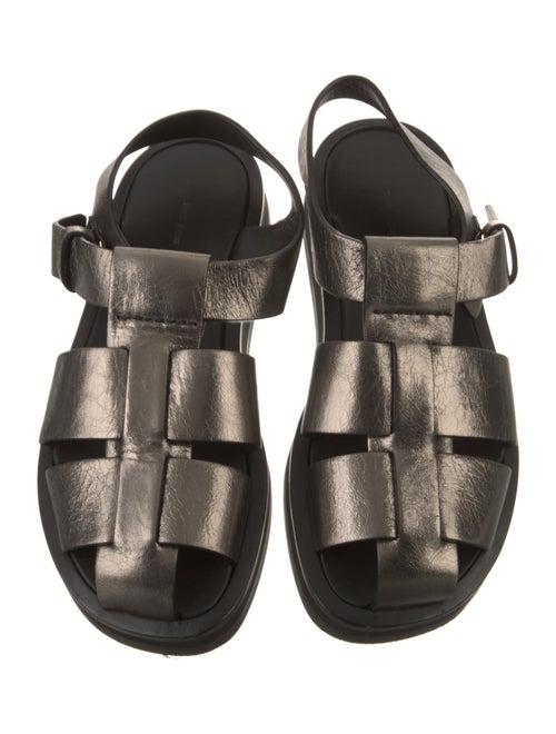 The Row Fisherman Leather Slingback Sandals