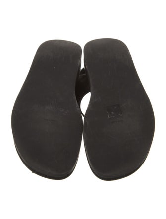 The Row Fisherman Leather Slingback Sandals